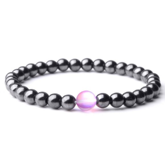 Magnetic Bracelet,Hematite Bracelet,Magnetic 6mm Beads,Men,Women,Health,Healing - Picture 1 of 1